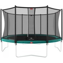 BERG Favorit Regular Trampoline With Safety Net Comfort 380cm Green