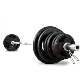 bodymax 70kg Rubber Radial Weight Kit with 6ft Bar