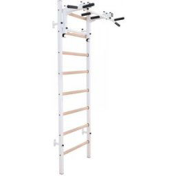 BenchK 200 White + Steel Pull Up Bar/BB Holder