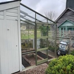 Elite Greenhouses Elite Kensington 6x6 Lean to Greenhouse - Green Powder Coated