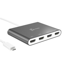 J5Create USB-C to 4 Port HDMI Multi Monitor Adapter