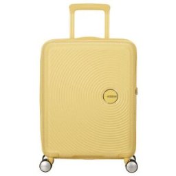 American Tourister Soundbox Pastels 55cm 4-Wheel Expandable Cabin Case - Pastel Yellow