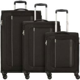 American Tourister Blazing Ride 3 Piece Suitcase Set - Black