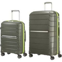 Samsonite Flux 55cm Cabin and 75cm Suitcase Set - Dark Olive