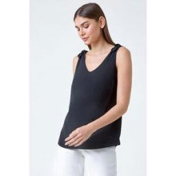 Roman Tie Detail Strap V-Neck Cami Top 16 female