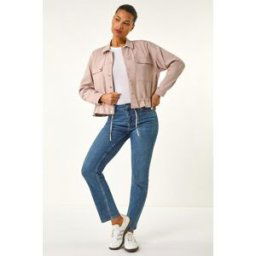 Roman Utility Collared Pocket Jacket 16 female