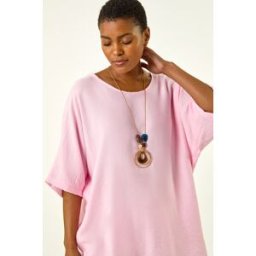 Roman Tunic Top with Necklace S female