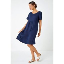Roman Relaxed Cotton Blend Pocket Dress 20 female
