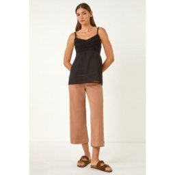 Roman Crochet V-Neck Cami Top 12 female