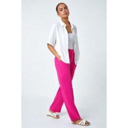 Roman Petite Linen Mix Trousers 8 female