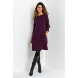 Roman A-Line Pocket Detail Stretch Swing Dress 18 female