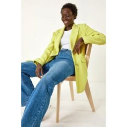 Roman Longline Boucle Textured Jacket 18 female