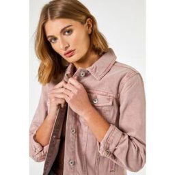 Roman Classic Cotton Denim Jacket 12 female