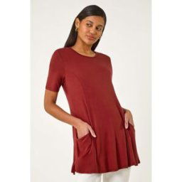 Roman Pocket Detail Tunic Top 12 female