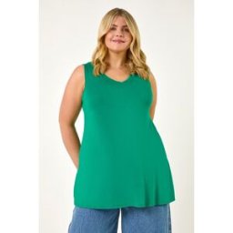 Roman Curve Swing V-Neck Vest Top 16 female
