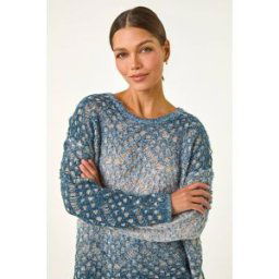 Roman Ombre Chevron Knit Jumper 16 female