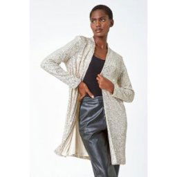 Roman Longline Sequin Stretch Jacket 14 female