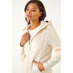 Roman Contrast Hooded Padded Jacket 18 female