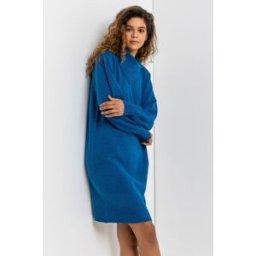 Roman Split Neck Ribbed Knit Dress 18 female