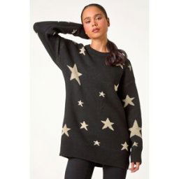 Roman Petite Metallic Star Print Jumper 14 female