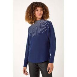 Roman Moonburst Embellished Detail Jumper M female