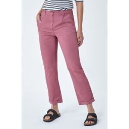 Roman Cotton Blend Washed Chino Trousers 18 female