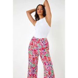Dusk Zig Zag Wide Leg Trousers 8 female