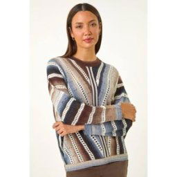 Roman Chevy Stitch Detail Jumper M female