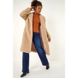 Dusk Borg Detail Longline Coat 12 female