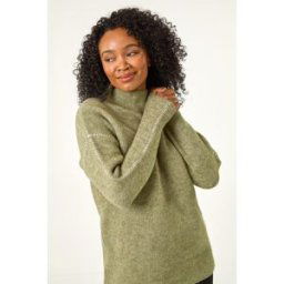 Roman Petite Contrast Stitch Knit Jumper 18 female