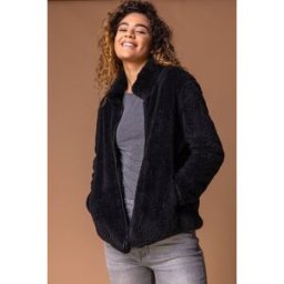 Roman Soft Sherpa Fleece Jacket S female