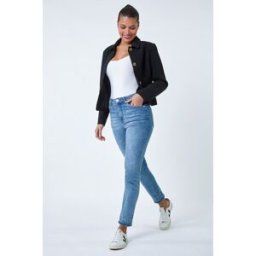 Roman Textured Button Detail Jacket 18 female
