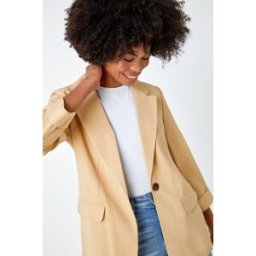 Roman Single Breasted Button Blazer 8 female