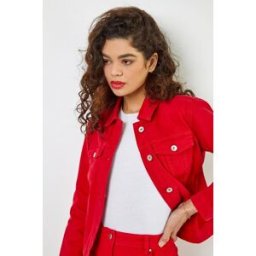 Roman Classic Cotton Denim Jacket 16 female