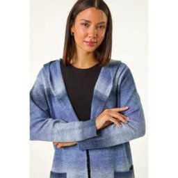 Roman Spacedye Hooded Cardigan S female