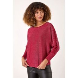 Roman Sleeve Braid Detail Knit Jumper S female