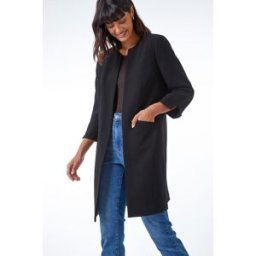 Roman Smart Longline Textured Jacket 20 female