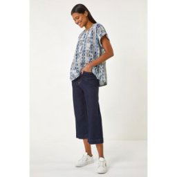 Roman All Over Circle Print Top L female
