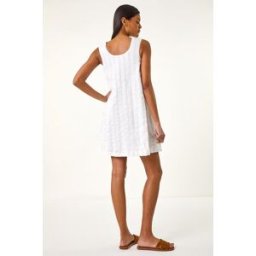 Roman Textured Short A-Line Dress 10 female