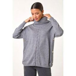 Roman Cable Knit Tunic Jumper S female
