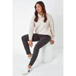 Roman Cotton Blend Cargo Stretch Jegging 20 female