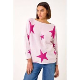 Roman Star Jacquard Jumper 10 female
