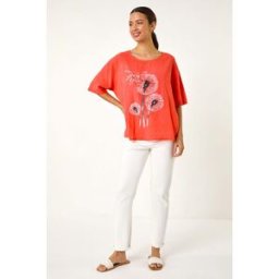Roman Dandelion Hotfix Tunic Top S female