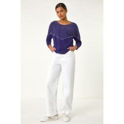 Roman Sunray Shimmer Knit Jumper one size female