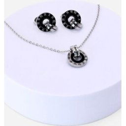 Lilly and Hope Chunky Hoop Necklace & Earring Set one size female