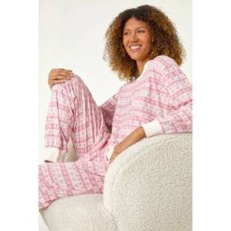 Roman Fairisle Twosie Pyjama Set L female