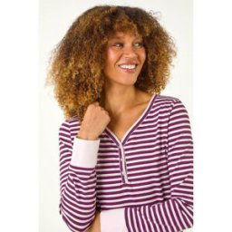 Roman Striped Twosie Pyjama Set L female