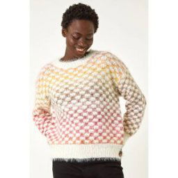 Roman Ombre Marled Knit Jumper one size female