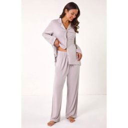 Roman Revere & Collar Pyjama Set M female