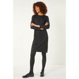Roman Cable Textured Dress 20 female